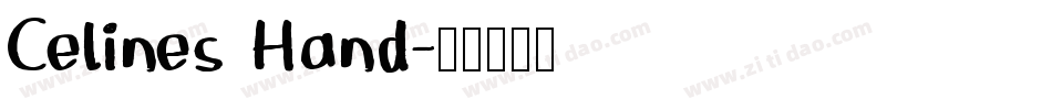 Celines Hand字体转换